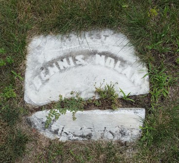 Dennis Nolan at Greenwood Cemetery, Michigan City, Indiana.